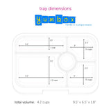 *NEW* Yumbox Tapas 5-Compartment Leakproof Bento Box - True Blue with Jungle Tray