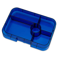 *NEW* Yumbox Tapas 5-Compartment Leakproof Bento Box - Monte Carlo Blue with Clear Blue Tray