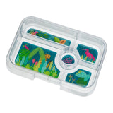 *NEW* Yumbox Tapas 5-Compartment Leakproof Bento Box - True Blue with Jungle Tray