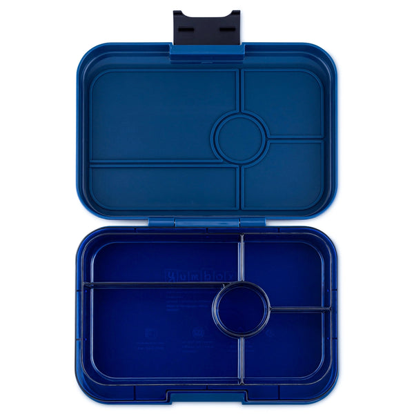 *NEW* Yumbox Tapas 5-Compartment Leakproof Bento Box - Monte Carlo Blue with Clear Blue Tray