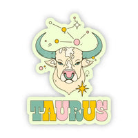 Big Moods Zodiac Vinyl Stickers - Taurus