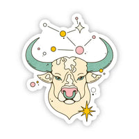 Big Moods Zodiac Vinyl Stickers - Taurus
