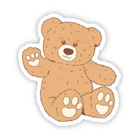 Big Moods Cute Stuffed Bear Vinyl Sticker