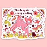 Tender Ghost 'The Despair Is Never Ending' Vinyl Sticker