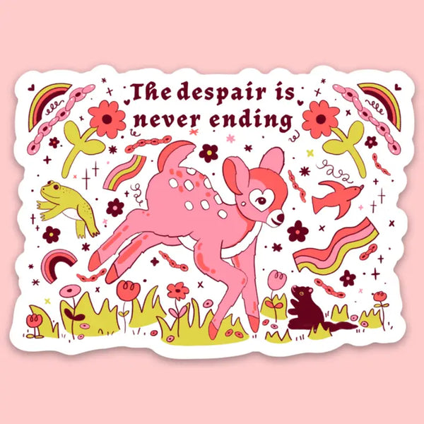 Tender Ghost 'The Despair Is Never Ending' Vinyl Sticker