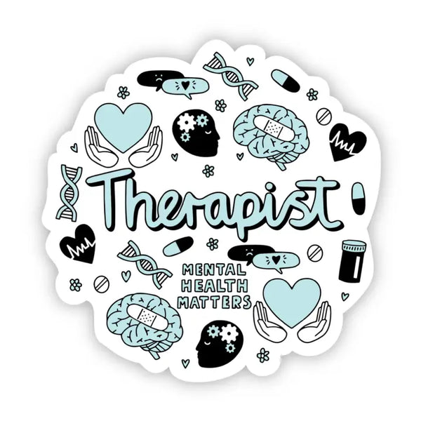Big Moods 'Therapist' Vinyl Sticker