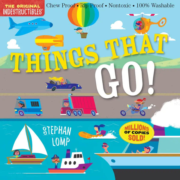 *NEW* Indestructibles Books - Things That Go!