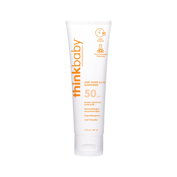 *NEW* ThinkBaby SPF 50+ Zinc Sunscreen, 3oz