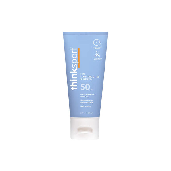 *NEW* ThinkSport SPF 50 Clear Zinc Face Sunscreen, 2 oz