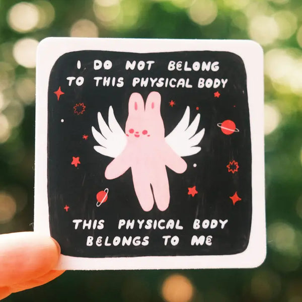 Tender Ghost 'This Body Belongs To Me' Vinyl Sticker