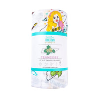Little Hometown Muslin Swaddle Blanket: Tennessee Baby