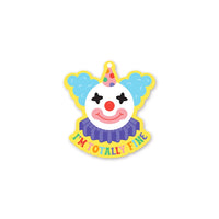 *NEW* Krystan Saint Cat 'I'm Totally Fine' Clown Mini Vinyl Sticker