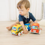 Melissa & Doug Pull-Back Soft Town Vehicles