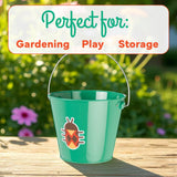 Toysmith Beetle & Bee Kids Metal Bucket