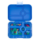 *NEW* Yumbox Tapas 5-Compartment Leakproof Bento Box - True Blue with Jungle Tray