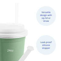 Re-Play 24oz Adult Tumbler with Silicone Lid & Straw