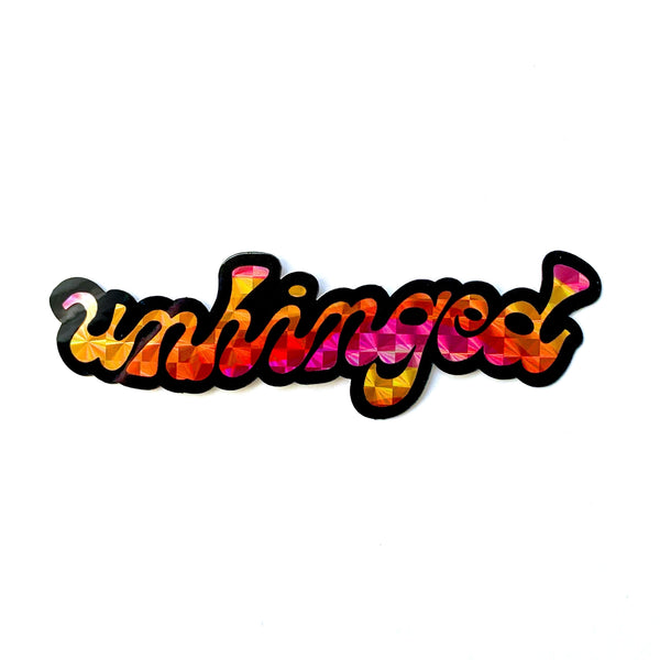 *NEW* Krystan Saint Cat 'Unhinged' Prismatic Vinyl Sticker