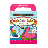 Ooly Carry Along Coloring Book and Crayon Kit - Unicorn Pals