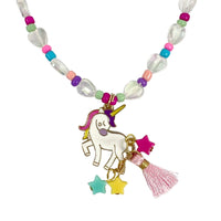 *NEW* Pink Poppy Unicorn Charm Necklace and Bracelet Set