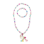 *NEW* Pink Poppy Unicorn Charm Necklace and Bracelet Set