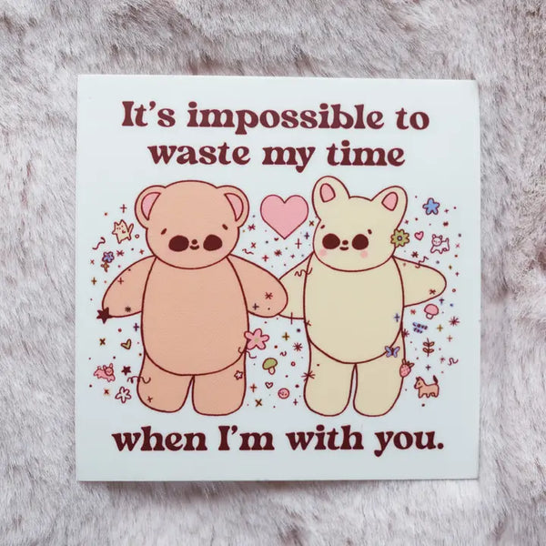 Tender Ghost 'Waste My Time' Vinyl Sticker