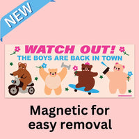 Tender Ghost 'Watch Out' Bumper Magnet