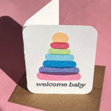 *NEW* Paper Chain Studios Welcome Baby Greeting Card