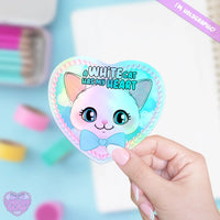 *NEW* LooLooKazoo Cat Lover Holographic Vinyl Stickers