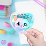 *NEW* LooLooKazoo Cat Lover Holographic Vinyl Stickers
