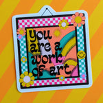 *NEW* Luxe Trauma 'You Are A Work of Art' Vinyl Sticker