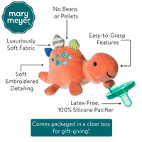 WubbaNub Pebblesaurus Pacifier