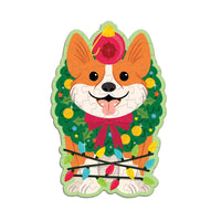 *NEW* Mudpuppy Scratch & Sniff 48 Piece Mini Puzzle: Christmas Corgi