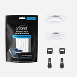 Xpand Quick Release Round Lacing System, White