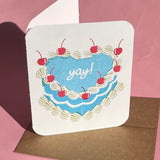 *NEW* Paper Chain Studios Yay Cake Greeting Card