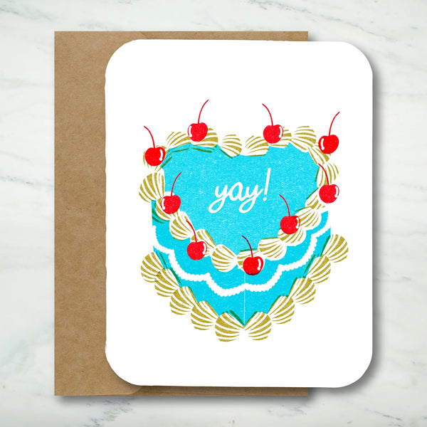 *NEW* Paper Chain Studios Yay Cake Greeting Card
