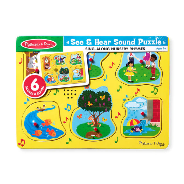 Melissa & Doug Nursery Rhyme Sound Puzzle - Yellow