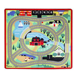 Melissa & Doug Round the Town Road Activity Rug & Car Set - NO PACKAGING