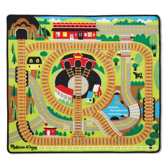 Melissa & Doug Round the Rails Train Activity Rug - NO PACKAGING