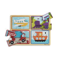 Melissa & Doug Natural Play Wooden Puzzles