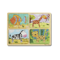 Melissa & Doug Natural Play Wooden Puzzles