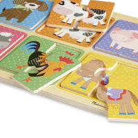 Melissa & Doug Natural Play Wooden Puzzles
