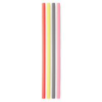 GoSili Reusable Silicone Straws, Extra Long/Wide