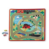 Melissa & Doug Round the Town Road Activity Rug & Car Set - NO PACKAGING
