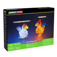 Laser Pegs Creatures - Chicken and Rooster