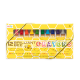Ooly Brilliant Bee Crayons, 12-pack