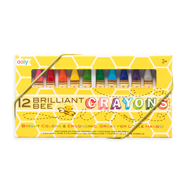 Ooly Brilliant Bee Crayons, 12-pack