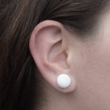 Rachel O's Fabric Button Earrings
