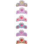 Retro Flower Print Claw Hair Clips
