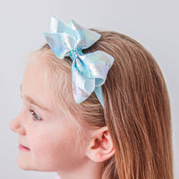 Tie Dye Glitter Unicorn Bow Headbands