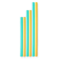 GoSili Reusable Silicone Straws, Variety 6 Pack
